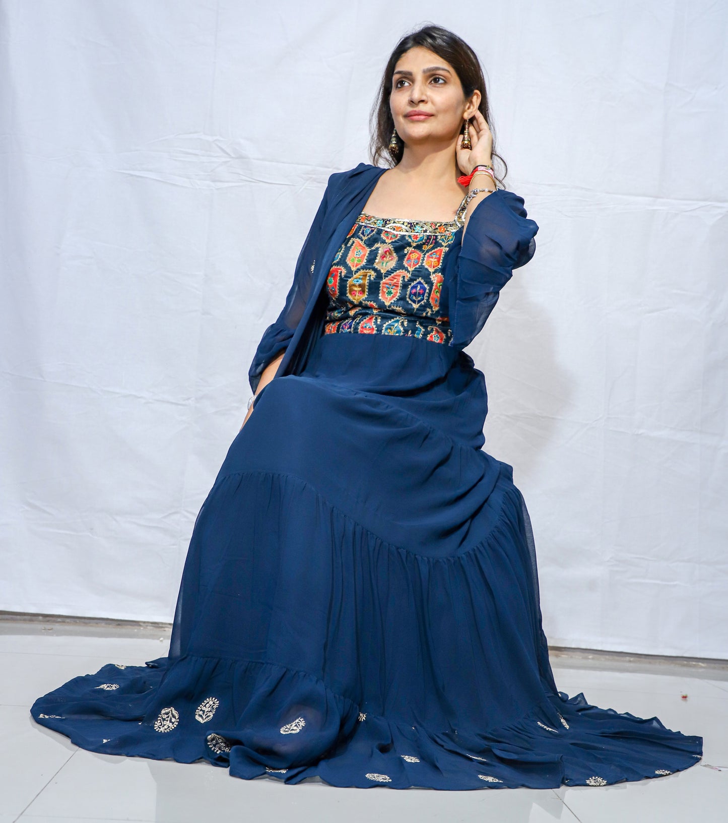 MKG10 GEORGETTE GOWN