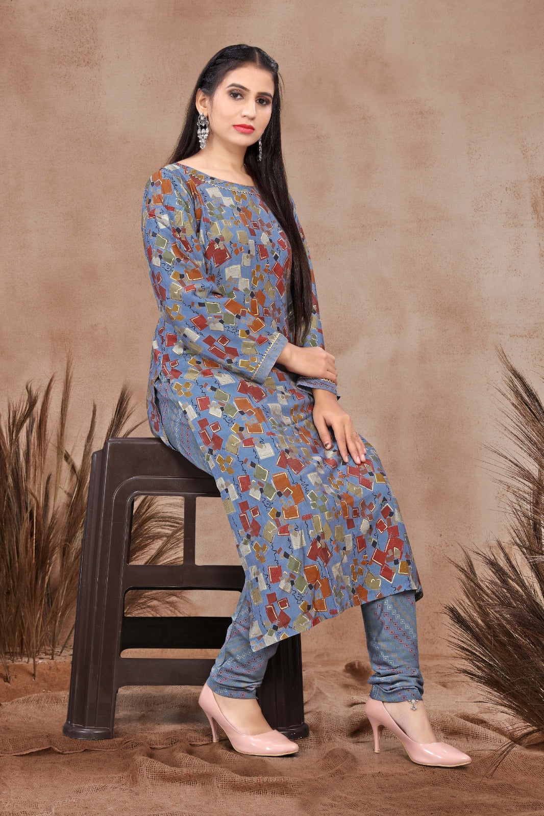 FORMAL RAYON CHURIDAAR SUIT